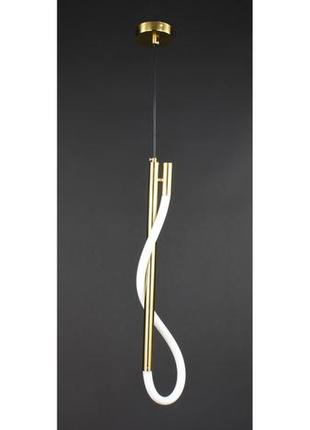 Люстра подвесная led 27639 латунь 65-180х14х10 см.