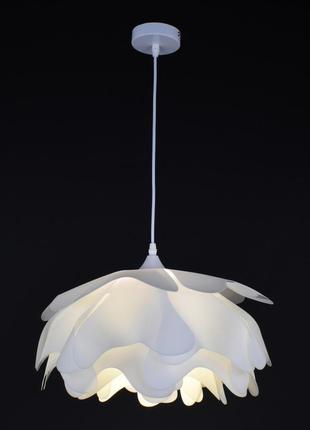 Люстра підвісна на 1 лампочку 27624 білий 30-130х35х35 см.