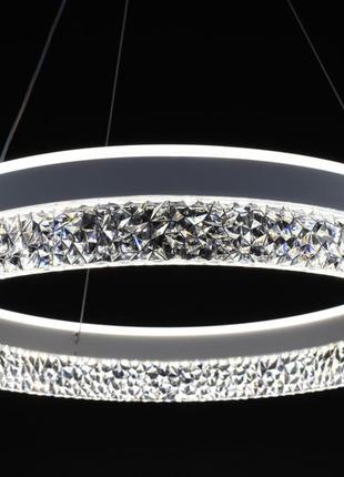 Люстра подвесная led 27437 белый 25-140х50х50 см.9 фото