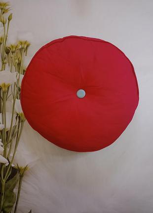 Декоративна кругла подушка, розмір 45×45.