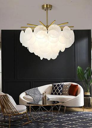 Люстра потолочная на 6 лампочек 27510 латунь 62-92х62х62 см.