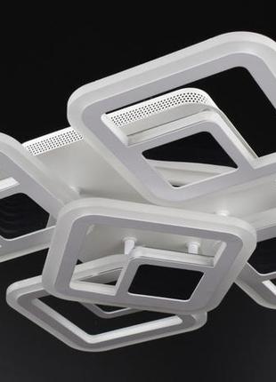 Люстра стельова led з пультом 26023 білий 10х40х40 см.
