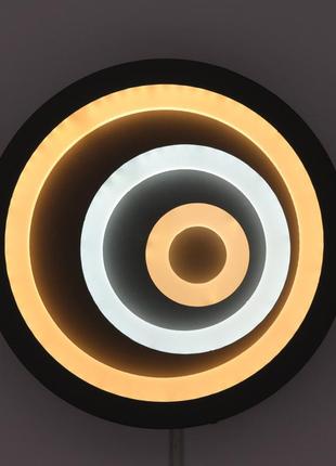 Світильник стельовий led 25476 сірий 5х24х24 см.