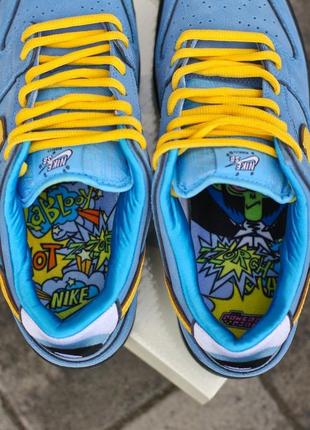 Кросівки nike x the powerpuff girls sb dunk low prox qs 'bubbles'8 фото