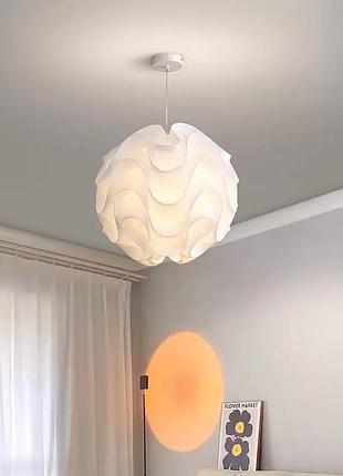 Люстра підвісна на 1 лампочку 27637 білий 55-200х50х50 см.