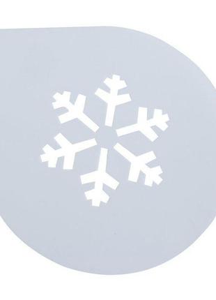 Трафарет пластиковий для торта empire сніжинка em-8747 25 см