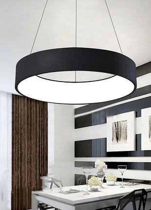 Люстра подвесная led с пультом 27580 черный 25-90х45х45 см.