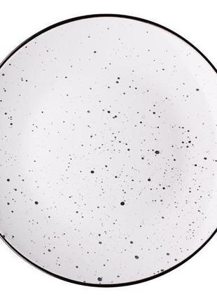 Тарелка десертная ardesto bagheria bright white ar-2919-wgc 19 см