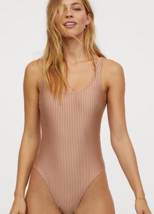 Купальник сдельный бежевый h&amp;m