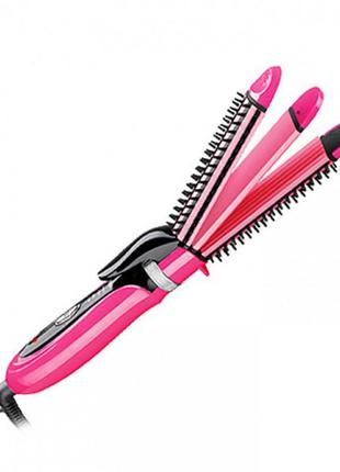 Прасочка для волосся плойка гофре 3 в 1 gemei gm-2922