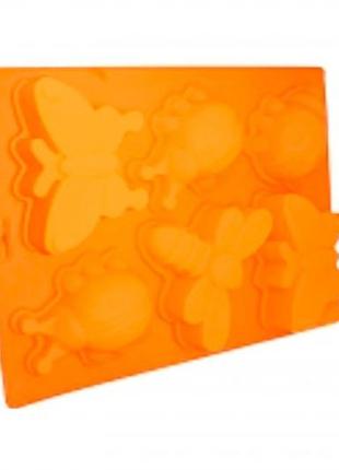 Форма для випічки кексів empire жучки та метелики em-7196 4х21х28 см