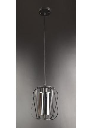 Люстра підвісна loft на 1 лампочку 25870 чорний 30-100х19х19 см.