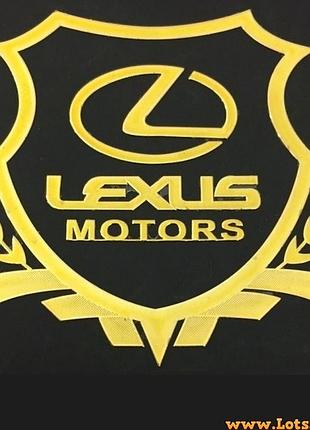 Авто значок lexus motors наклейка на машину авто наклейки значки марки машин на кузов бампер скло двері капот крила багажник