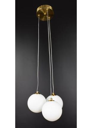 Люстра підвісна на 3 лампочки 26335 бронза 20-100х23х23 см.