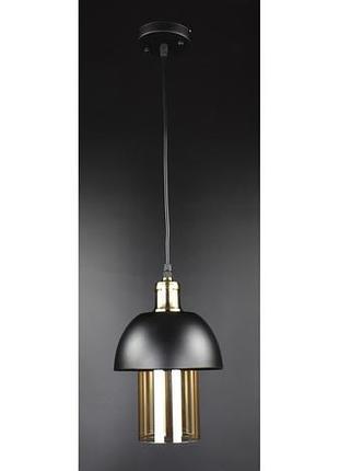 Люстра подвесная loft на 1 лампочку 26964 черный 35-100х17х17 см.
