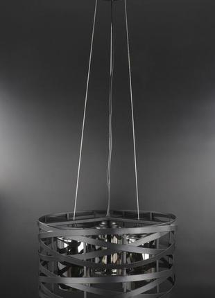 Люстра підвісна loft на 3 лампочки 25794 чорний 40-90х40х40 см.