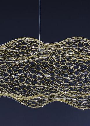 Люстра підвісна led 27654 золото 25-200х45х100 см.5 фото