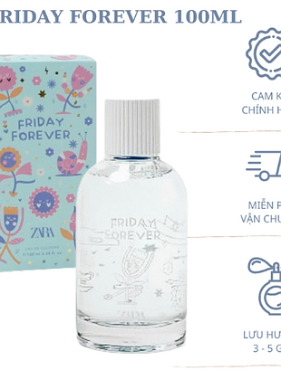 Детская туалетная вода friday forever zara 100ml