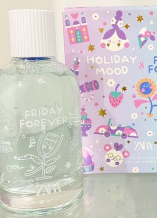 Детская туалетная вода friday forever zara 100ml