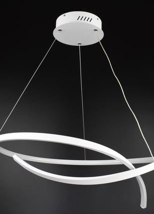 Люстра подвесная led 26974 белый 40-200х60х60 см.