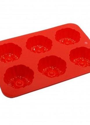 Форма силіконова для випікання кексів empire em-0020 30х18х3 см