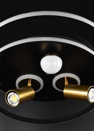 Люстра потолочная led 26538 черный 15х40х60 см.