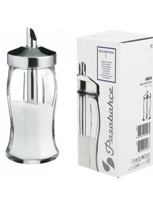 Сахарница с дозатором 240 мл black&white pasabahce ps-80078
