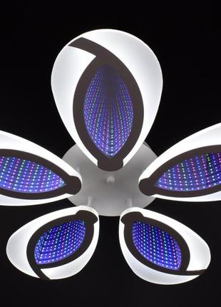 Люстра стельова led з пультом 25943 білий 8х59х59 см.