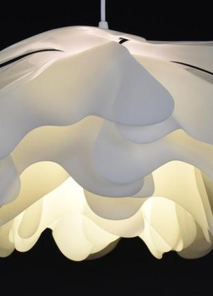 Люстра підвісна на 1 лампочку 27625 білий 35-130х45х45 см.