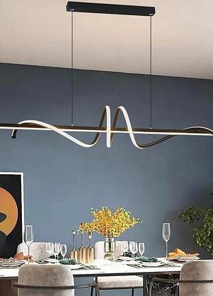 Люстра подвесная led 26972 черный 30-100х20х100 см.9 фото