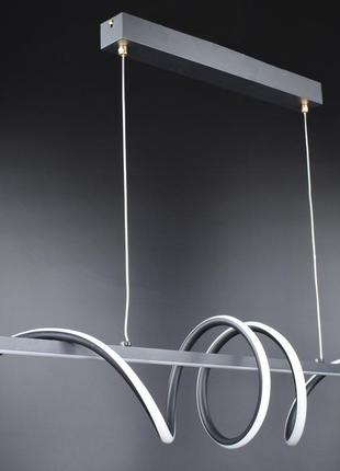 Люстра подвесная led 26972 черный 30-100х20х100 см.