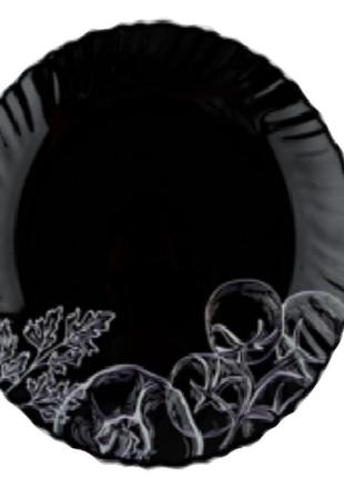 Тарелка десертная vittora black овощной этюд v-190bvs 19 см