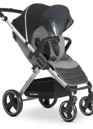 Коляска прогулочная el camino dynamic v2 me-1053-onyx темно-сіра