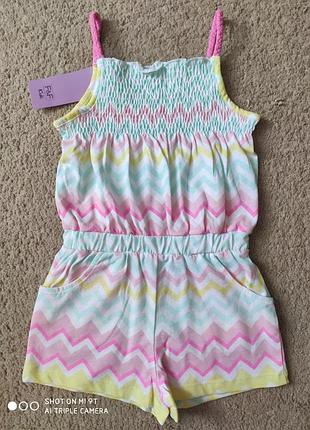 Хорошенький,яркий комбинезон-ромпер фирмы f&f,р.2-3у.