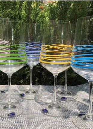 Набор бокалов для вина 350 мл 6 шт sandra bohemia 40728/350s/m8700