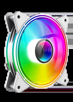 Кулер для корпусу gamemax fn-12rainbow-q-infinity wt rgb-підсвічування 120ммow-c9-infinity rgb-підсвічування 120мм