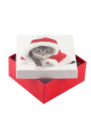 Коробка подарункова оотв santa cat 8 х 8 х 8 см