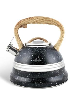 Чайник со свистком edenberg eb-8808-black 3 л черный