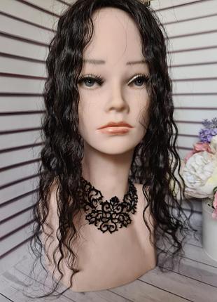 Полупарик накладка топпер макушка 100% натуральный волос.