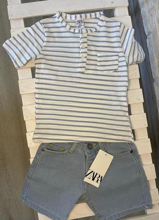 Дуже гарний літній комплект для хлопчика від zara🖤