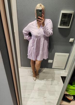 Платье хлопковое, легкое летнее 42.oversize