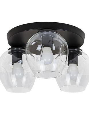 Люстра припотолочная 756xpr0231f-3 bk+cl (300)