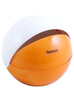Сахарница 12х11 см оранжевая fissman ay-7537-415