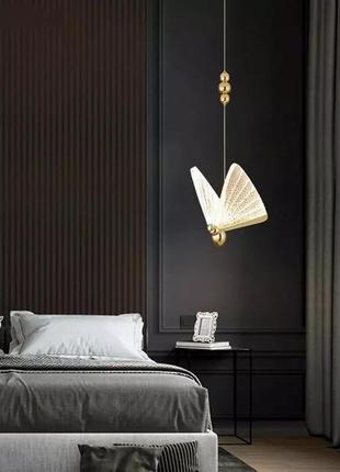 Люстра підвісна led 26051 золото 30-120х22х16 см.