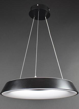 Люстра подвесная led с пультом 27550 черный 25-90х48х48 см.