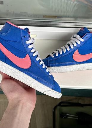 Оригинальные трендовые кеды nike blazer mid sb 37,5 размер