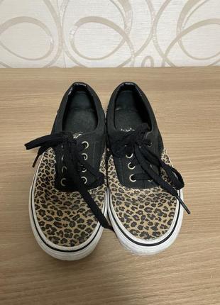 Леопардові кеди vans 36 розміру 23 см. устілка.