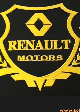 Авто значок renault motors наклейка на машину авто наклейки значки марки машин на кузов бампер скло двері капот крила багажник
