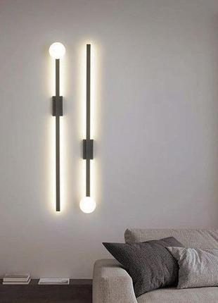 Бра led 26637 черный 8х80х80 см.