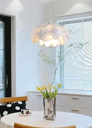 Люстра підвісна на 1 лампочку 27634 білий 35-130х45х45 см.